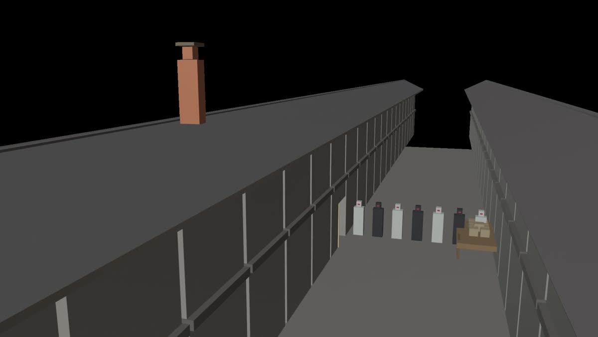 Grey blocking of the jump in Blender