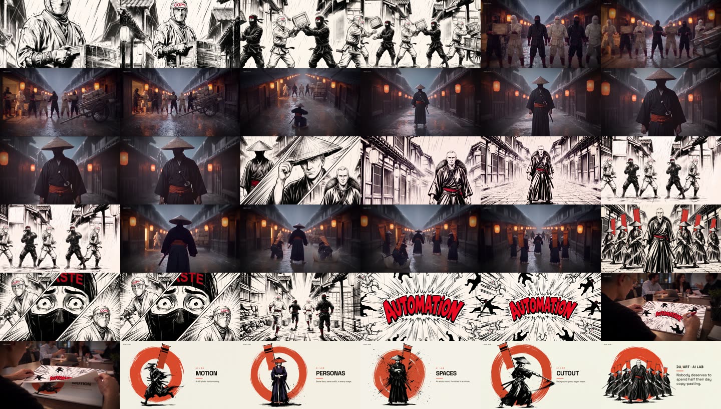 The whole film as a contact sheet